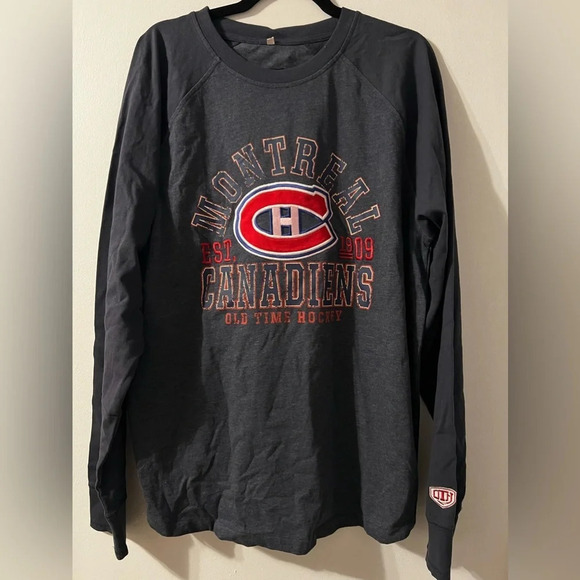 Old Time Hockey Montreal Canadiens Habs Jersey Long Sleeve Tshirt - Picture 1 of 8